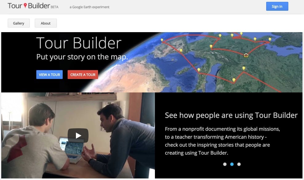 Google Tour Builder. Raconter une histoire avec des cartes